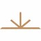 Ekena Millwork Saratoga Timber Gable Bracket, Western Red Cedar, 84"W x 35"H x 3 1/2"D x 3 1/2"F, 10/12 Pitch GBW084X35X0404SAR00SWR - alternate 1
